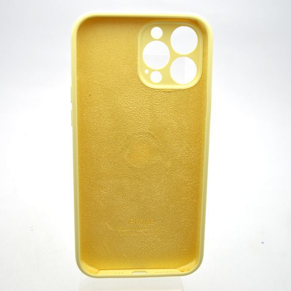 Силіконовий чохол накладка Silicon Case Full Camera для iPhone 13 Pro Max Milk Yellow 48879 фото