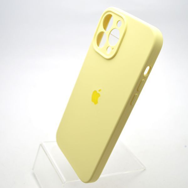Силіконовий чохол накладка Silicon Case Full Camera для iPhone 13 Pro Max Milk Yellow 48879 фото