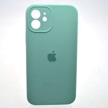 Силіконовий чохол накладка Silicon Case Full Camera для iPhone 12 Ice Aquamarine 32502 фото