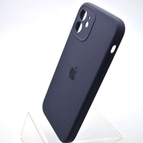 Силіконовий чохол накладка Silicon Case Full Camera для iPhone 12 Midnight Blue 99711 фото