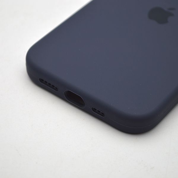 Силіконовий чохол накладка Silicon Case Full Camera для iPhone 12 Midnight Blue 99711 фото