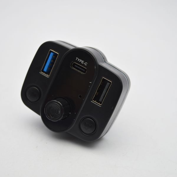 FM модулятор ANSTY CAR-017 Bluetooth (2 USB / 1 Type-C PD) с LED display Black 68965 фото