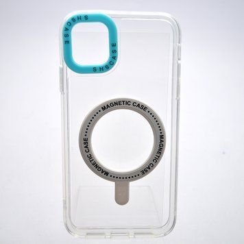 Чехол накладка iPhone 11 с MagSafe Colored Ring Case Turquoise 94608 фото