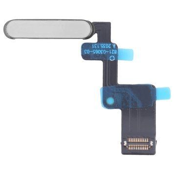 Шлейф Apple iPad Air 6 13" 2024 (A2899/A2900/A2898) з кнопкою вкл та сканером відбитків White 14816 фото