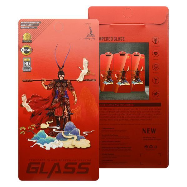Захисне скло Monkey King ESD RED Glass для Apple iPhone 6/iPhone 6s White 42327 фото