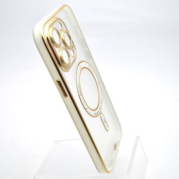 Чохол накладка з MagSafe Elegant Case для Apple iPhone 14 Pro Max White 67058 фото