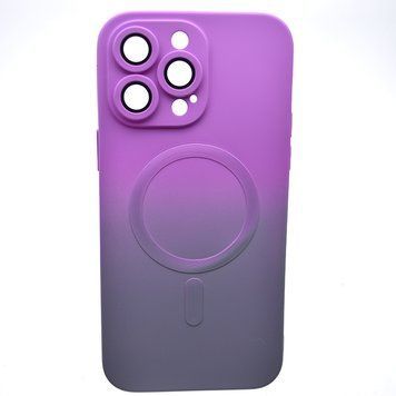 Чохол накладка з MagSafe Bright Case для Apple iPhone 14 Pro Max Violet-Gray 81238 фото