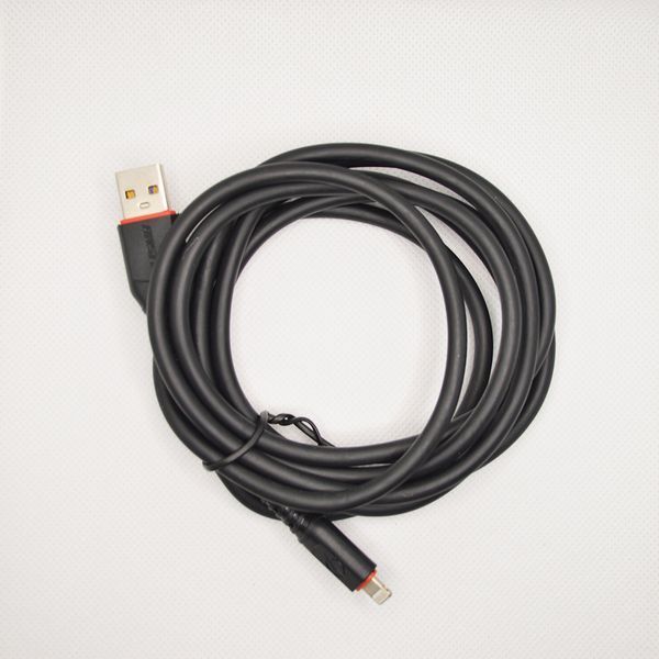 Кабель ANSTY S-040-I Silicone Lightning 5A 2M Black 57555 фото