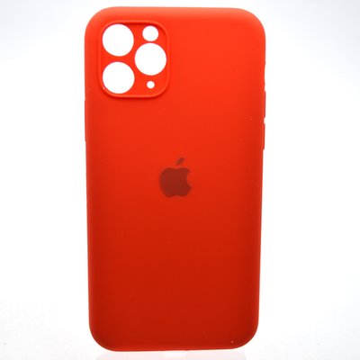 Силіконовий чохол накладка Silicon Case Full Camera для iPhone 11 Pro Red 93445 фото