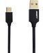 Кабель ANSTY ST-003 Type-C 3A 1M Black 83359 фото