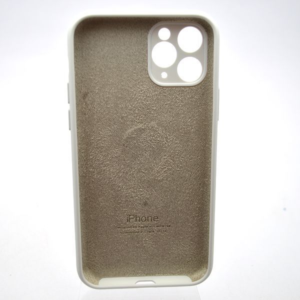 Силіконовий чохол накладка Silicon Case Full Camera для iPhone 11 Pro Max White 42809 фото