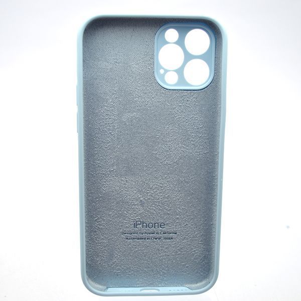 Силиконовый чехол накладка Silicon Case Full Camera для iPhone 12 Pro New Sky Blue 77536 фото
