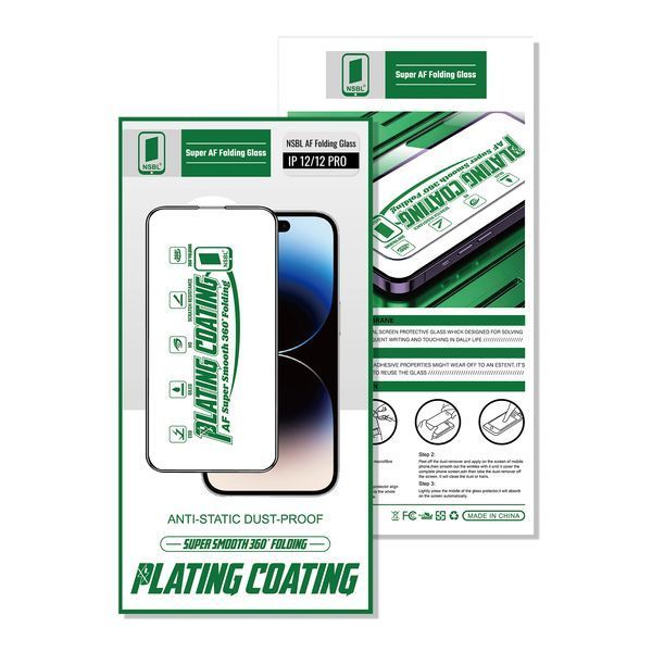 Захисне скло NSBL Plating Coating AF Glass для Apple iPhone 12/iPhone 12 Pro 53050 фото