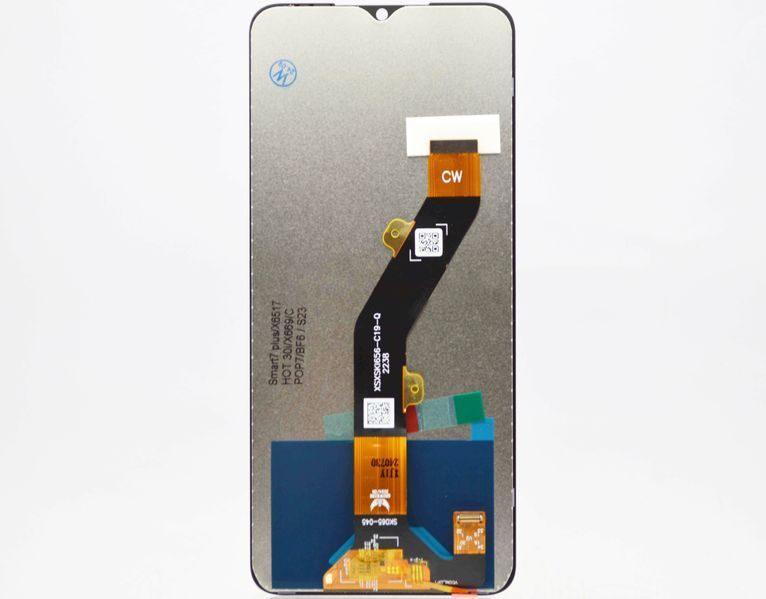Дисплей (екран) LCD Tecno Pop 7/Infinix Hot 30i з touchscreen Black Original 99519 фото