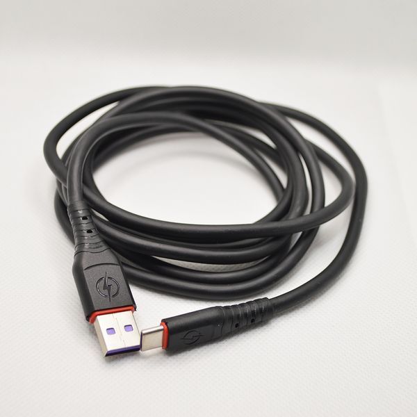 Кабель ANSTY S-040-T Silicone Type-C 5A 2M Black 47806 фото